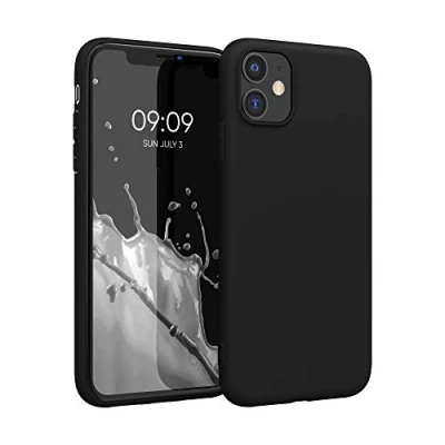 Immagine di kwmobile Custodia Compatibile con Apple iPhone 11 Cover Back Case per Smartphone in Silicone TPU Protezione Gommata nero matt