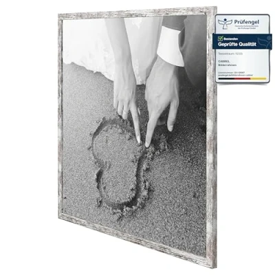Immagine di CABBEL Set di 1 cornici per quadri 60x60 in legno MDF con vetro acrilico infrangibile betulla