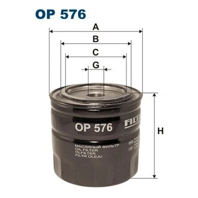Immagine di FILTRON OP 576 Filtro olio 3/4 16 UNF ad avvitamento FIAT: Panda I Hatchback, Uno Fiorino Van, SCANIA: 4 series, 3 series