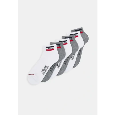 Immagine di Levi&#039;s Levis MID CUT ECOM 6 PACK Calze, Uomo, Taglia: 39 42, White/grey
