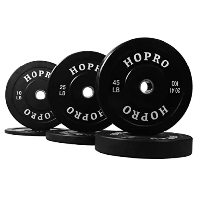 Immagine di BalanceFrom HoPro Olympic Piastra per paracolpi con mozzo in acciaio, coppia o set, colore: Nero