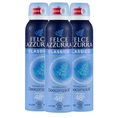 Immagine di Felce Azzurra Deodorante Classico Idratalc Unisex Spray 48H 150 Ml (3 Unità)