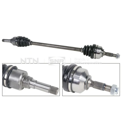 Immagine di SNR DK66.026 Albero motore / Semiasse Assale anteriore Dx 840 CITROËN: C3 II, C2 Hatchback, I Hatchback