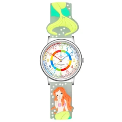 Immagine di Alienwork Kids Orologio di Apprendimento bambini Ragazze Argento Trasparente Multicolore Impermeabile 5 ATM Tempo