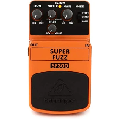 Immagine di Behringer SUPER Fuzz SF300 Pedale per effetti distorsione a 3 modalità