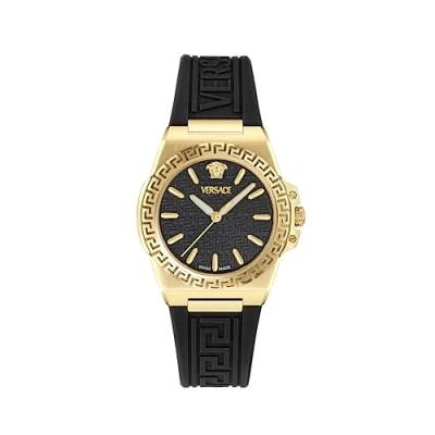 Immagine di Versace Quartz Analog Greca Reaction Orologio, Donna, Taglia: One Size, Black