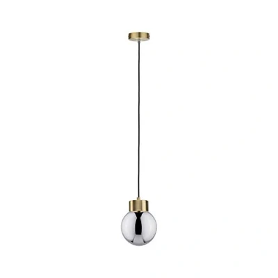 Immagine di Paulmann Linja 79743 Lampada a sospensione LED (monocolore) E27 20 W Ottone (spazzolato), Fumo