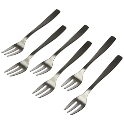 Immagine di Alessi AJM22/17 S KnifeForkSpoon Forchetta da Pesce, in Acciaio Inossidabile 18/10 Satinato, Set 6