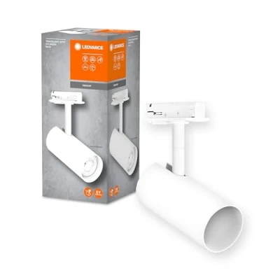Immagine di LEDVANCE TRACKLIGHT Spot Cylinder faretto a binario, bianco, con attacco GU10, compatibile lampada normale o smart, design stile loft, protezione IP20