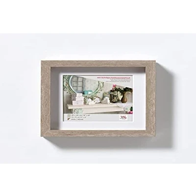 Immagine di walther design grigia 20 x cm con passe partout, cornice in legno Stoccolma EA222D