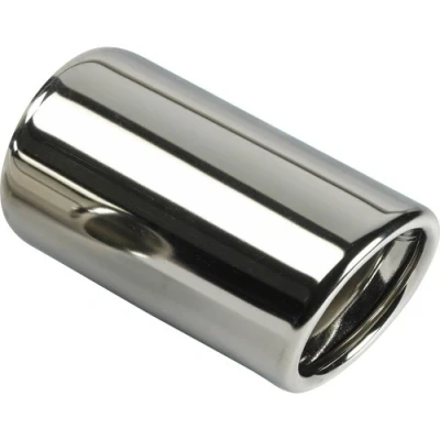 Immagine di AutoStyle AS 18781 Terminale di Scarico 80mm rotondo Acciaio inossidabile 145mm