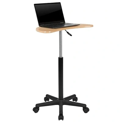 Immagine di Flash Furniture Mobili Computer Seduta al Supporto, scrivania Portatile, Acero, Set di 1