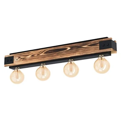 Immagine di Eglo LAYHAM Lampada da Soffitto, Marrone/Nero