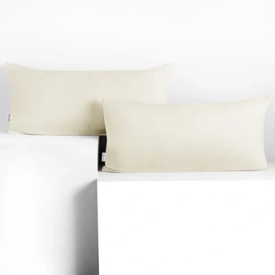 Immagine di DecoKing 2 federe 40 x 80 cm, in cotone, con chiusura lampo, colore: ambra