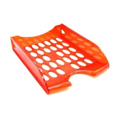 Immagine di Fellowes E040TR Vaschetta Portacorrispondenza Modula, Trasparente Rosso