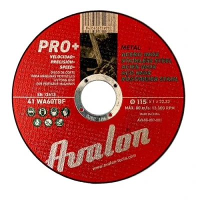 Immagine di Avalon 50 dischi da taglio professionali per metallo e acciaio inossidabile, 125 mm x 1 22 mm, smerigliatrice angolare 22,23 dritto