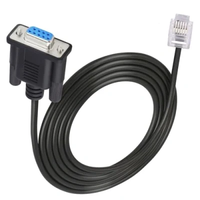 Immagine di HTGuoji Cavo di controllo seriale rete LAN da DB9 a RJ11 RJ12 6P6C per Leadshine Stepper Drive Servomotore DM432C DM442 DM556 DM856 3DM683 AM882 DM1182 2 metri (6P6C)