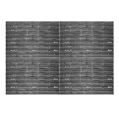 Immagine di KADAX parete degli attrezzi, sistema di stoccaggio in plastica PP, scaffalatura da diverse dimensioni, mensola officina con cassette e supporti per attrezzi (116 x 78 cm)