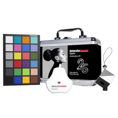 Immagine di Datacolor Spyder Celebration Kit Includes 2024 Spyder, Cube, &amp; Checkr 24, Complete Photo Colour Management from Capture Through Display, Photography Tool