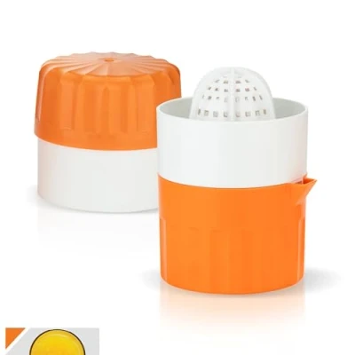 Immagine di Börner Spremiagrumi Estrattore per Succhi di Frutta/Verdura Freschi Centrifuga con Contenitore Succo Manuale Limoni e Arance Colore: Arancione