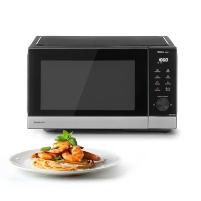Immagine di Panasonic NN SD38QSEPG 29L Microonde Solo, 1000 W, scongelamento automatico, 11 programmi automatici, timer, nero e acciaio inossidabile