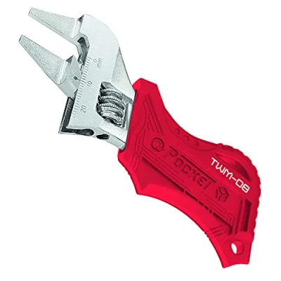 Immagine di ENGINEER Smart&#039; Chiave Regolabile (Tipo Stubby) con Ganasce Sottili, Super Slim 2mm twm 08, Rosso, 110mm