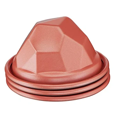 Immagine di Tefal Creabake Set 3 Moldes Volcano Creabake, repostería, 7.5 cm, revestimiento antiadherente, sistema apilable, recetas creativas dulces y saladas, repostería fácil