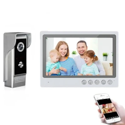Immagine di FTSTech Videocitofono WiFi da 9pollici,Kit di a 4 fili 700TVL, Supporto per lo Sblocco Remoto APP Intelligente, Visione Notturna,Registrazione,Istantanea,Rilevamento del Movimento