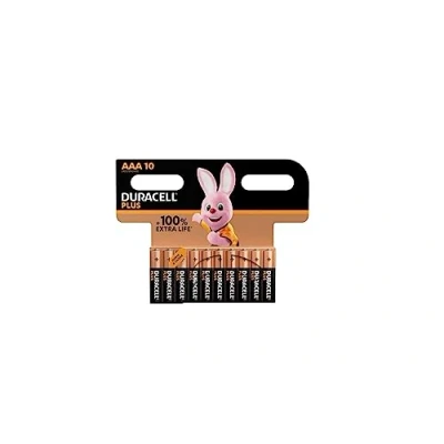 Immagine di 10X Duracell AAA Plus (1 Blister Da 10 Batterie) Pile Mini Stilo (LR03/MN2400)