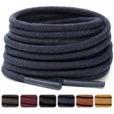 Immagine di Stepace Lacci per Scarpe Cerati [2 Paia] Stringhe Resistenti, 66 135cm Diametro 2.5 3mm Dark Blue 86