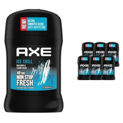 Immagine di AXE Deodorante da uomo Stick Ice Chill, 48 ore non stop fresco, profumo rinfrescante di menta gelida e limone (set 6 x 50 ml)