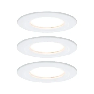 Immagine di Paulmann Lampada a LED da incasso per bagno Kit 3 18 W Bianco opaco