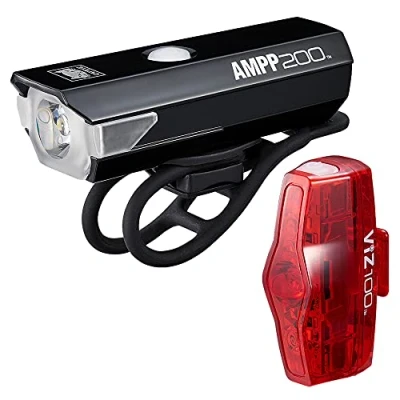 Immagine di CatEye AMPP 200/Viz 100 Set di luci, colore: Nero
