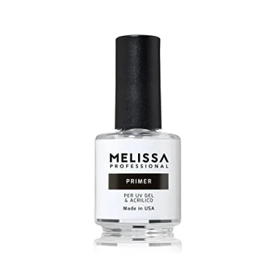 Immagine di Melissa Professional, Primer Non Acido per Smalto Unghie Gel Uv Acrilico, Asciuga all&#039;aria, Promotore di Aderenza, Formato 15 Ml, Made in USA, Naturali