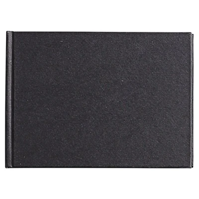 Immagine di Clairefontaine 134247C Taccuino Goldline 64 fogli cucito e incollato (formato orizzontale ) 10.5x14.8 cm carta avorio 140 g, copertina rigida nera