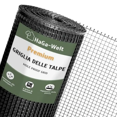 Immagine di HaGa® griglia di protezione per talpe in larghezza 1,2 m, robusta prati e lunga durata garantita massima sicurezza contro le merce al metro, 1 m x = m²