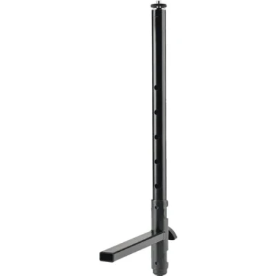 Immagine di K&amp;M 18817 Supporto universale nero, acciaio estensione regolabile per stoccaggio di accessori musica, ripiano pieghevole Omega