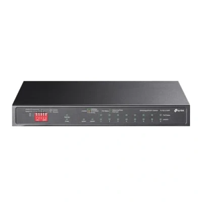 Immagine di TP Link Switch desktop Gigabit a 10 porte con PoE+ 6 e PoE++ 2 porte, budget PoE da 123 W, modalità di isolamento priorità, ripristino automatico PoE, plug &amp; play, involucro metallico,