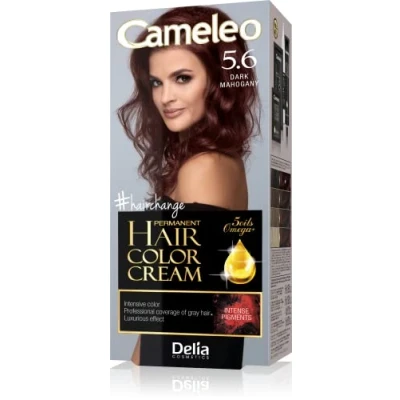 Immagine di Cameleo Omega Plus Tinta per Capelli Mogano Scuro Colore Profondo, Duraturo Colorazione Permanente Protezione i Kit Completo la 50ml