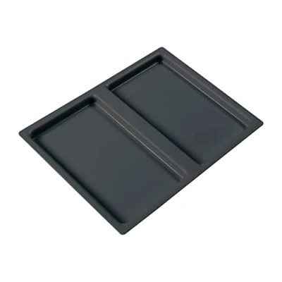 Immagine di NINKA 9060.50 50770 Piatto Coperchio Singolo per Pattumiere, 6 litri, Eins2vier, Plastica, Grigio Scuro, Argento, L