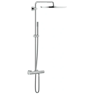 Immagine di Grohe Sistema Doccia con Miscelatore Termostatico Rainshower System, Cromo, 27174001