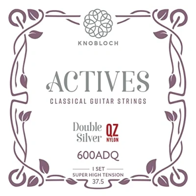 Immagine di KNOBLOCH STRINGS corde per chitarra spagnola 600ADQ Double Silver ACTIVES Tensione super alta 37.5 Suono potente e lirico Acuti morbidi Set Flamenco Classica Made in Italy