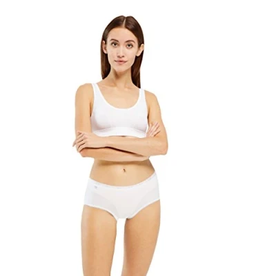 Immagine di sloggi Basic+ Midi 3P, Slip, Donna, Bianco (White), 38
