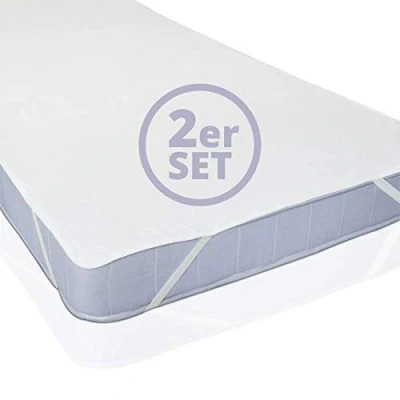 Immagine di Lumaland 2x Coprimaterasso impermeabile 70 cm x 140 Certificato Oeko Tex, superficie in 100% cotone e traspirante