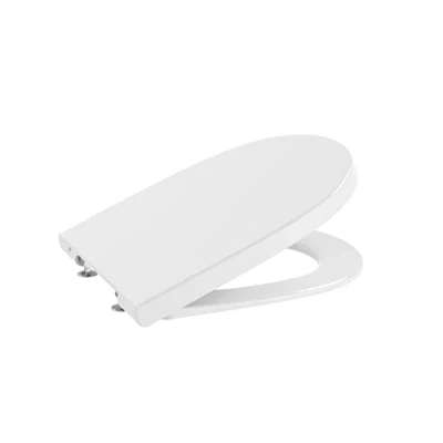 Immagine di Roca A8012A200B Coperchio e sedile Meridian di Supralit per WC con caduta ammortizzata, colore: Bianco