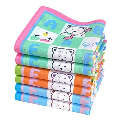 Immagine di Merrysquare Fazzoletti per Bambini 6 Pezzi 100% Cotone Misura Piccola 30 x cm (Piccolo)