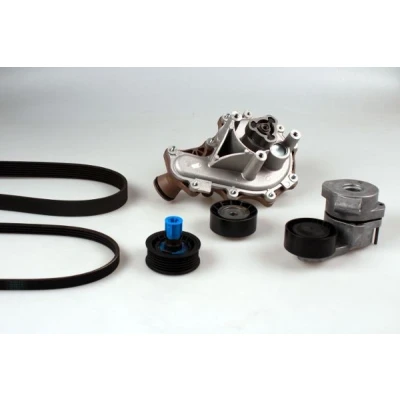 Immagine di Set pompa acqua + cinghia dentata a V HEPU PK08080