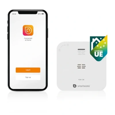 Immagine di Smartwares FGA 13800 Rilevatore Monossido di carbonio con controllo tramite app a batteria Rileva