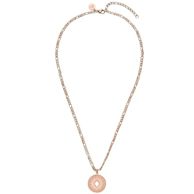 Immagine di Purelei® Collana Lolani, da Donna in Acciaio Inossidabile, Resistente all&#039;Acqua con Pendente Intagliato, Lunghezza Regolabile 40 45 cm, Regalo per (Oro Rosa)