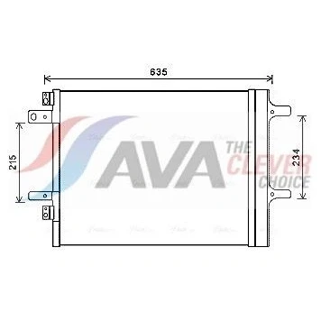 Immagine di PRASCO CNA5308D Condensatore con essiccatore 14,4 11,1 Alluminio 565 R 1234yf, 134a PEUGEOT: 308 SW 2, CITROËN: C4 Picasso Grand 2